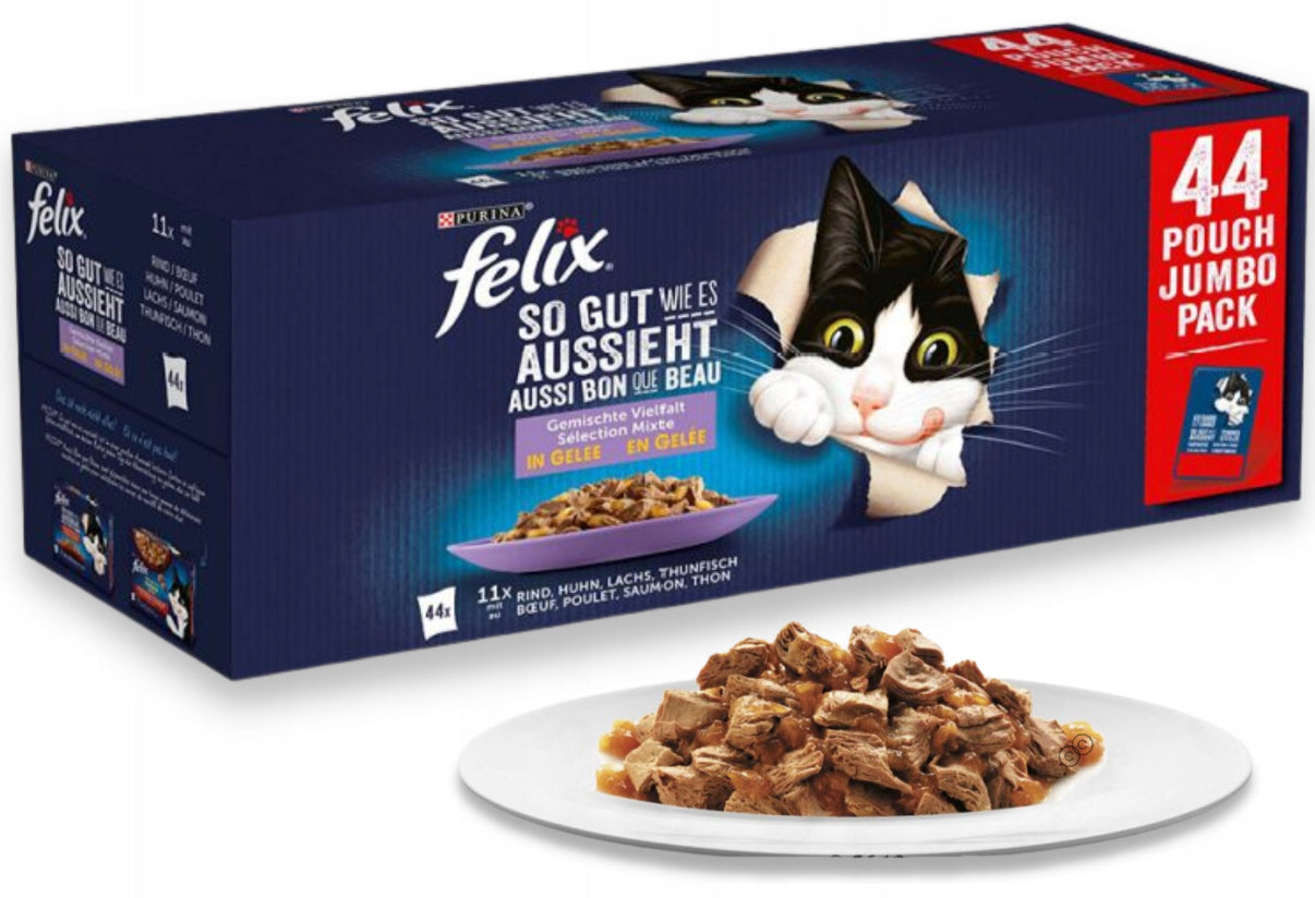 Felix mokra karma mix mięso-rybny 44x