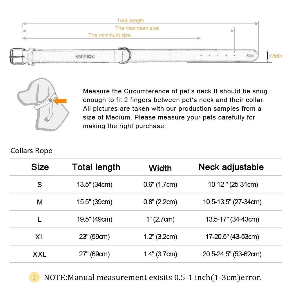 Obroża dla psa z imieniem i numerem telefonu