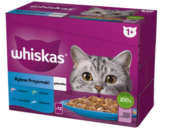 Karma Whiskas Adult Rybne Przysmaki 12x